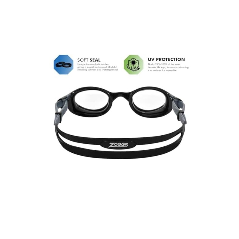 Zoggs Phantom 2.0 Black Grey Clear