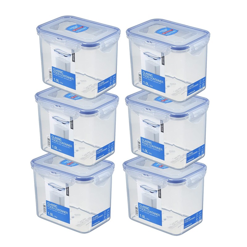 Lock & Lock Frischhaltedosen Set 6-teilig HPL 812 je 1,0