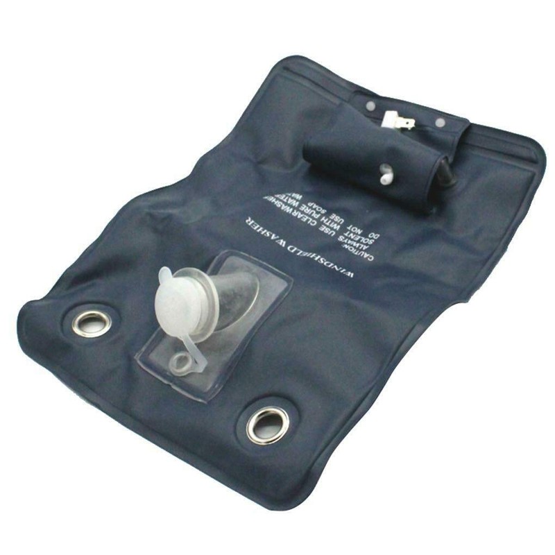 Wash Bottle Bag Kit, 12V Pump Cleaning Tool, Universal Windshield
