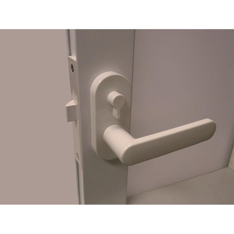 Kuriki Manufacturing WH-W30 Resin Lever Handle Set for Bathrooms, KU-AP4-2D-WH-W30