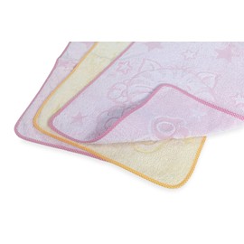 Set of 3 Children's Towels, Coconut, 40 x 50 cm, Pure Cotton, Pack of 3