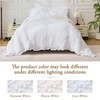 BDEUS White Ruffle Comforter Set Full Size, 3 Pieces Lightweight