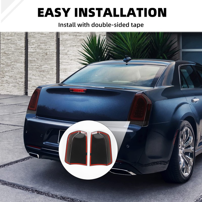 SQQP Tail Light Taillight Rear Light Lamp Cover Guard Trim