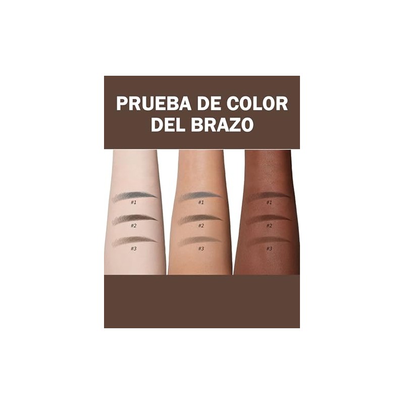 Erinde Impermeable Lápiz Cejas Líquido Natural Larga Duración
