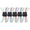 5Pcs Way Car Electrical Connector Waterproof Antiflaming Resilient Antioxidant Automotive