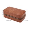 Wood Portable Travel Outdoor Cigar Humidor PU Leather Cigar Storage