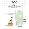 Gcardist Light Green Cupcake Boxes Individual Cupcake Holders Disposable 25pcs
