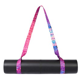 PAMK Yoga Strap Yoga Mat Holder Shoulder Strap Yoga Belt Multifunctional Strap Exercise Band Cotton