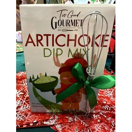 Too Good Gourmet ARTICHOKE DIP Mix w/mini whisk - Great stocking stuffer - FREE SHIPPING