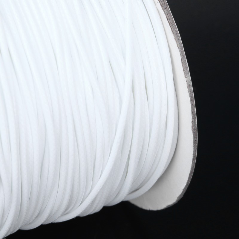 Wax Cord Round Environmental Protection for Leather Sewing HandKnitting Necklace(White