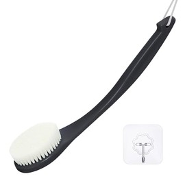 Cepillo de ducha exfoliante, cepillo de cuerpo de baño, cepillo de cuerpo de baño, cepillo de mango largo para ducha, cepillo de cuerpo de cepillado e