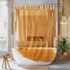 AmazerBath Shower Curtain Liner, 72x72 Transparent Orange Shower Liner, Lightweight