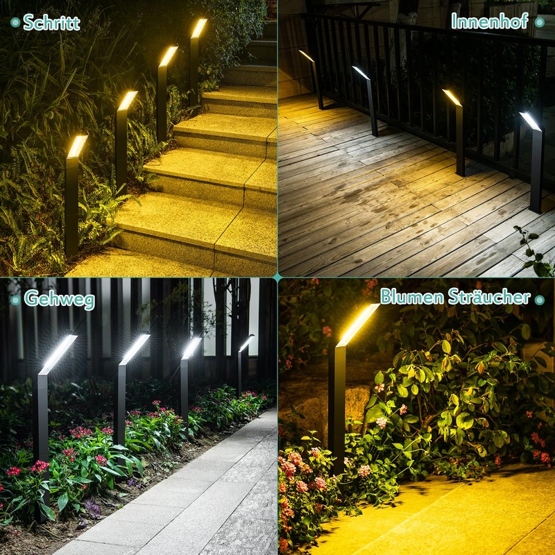 AGOTD Solar Light for Outdoor Garden, Pack of 2 Solar