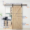 SMARTSTANDARD 6.6FT Barn Door Hardware kit, Barn Door Track, Sliding