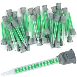 houya 20 PCS Epoxy Mixing Nozzle Adhesive Mixing Nozzle Tip for Resin Adhesive Cartridges 50ml (1:1 & 2:1 Ratio)