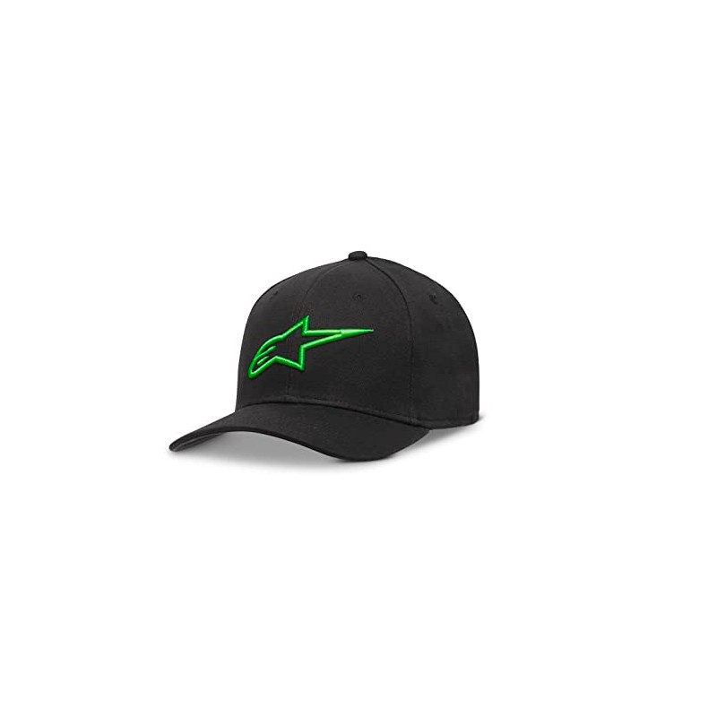 Alpinestars, Ageless Curve Hat Baseball Cap, Black Green, 23X, Man
