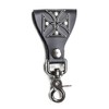Iron Cross Leather Belt Key Chain Holder Trigger Clasp Key