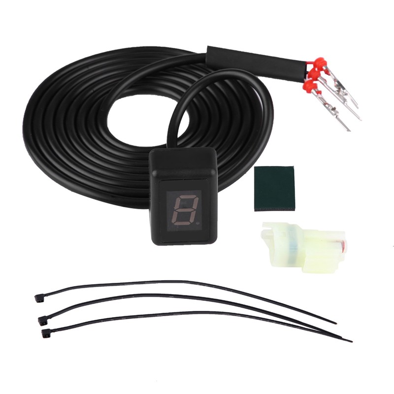 Motorcycle ECU Plug Mount 6 Speed Digital Gear Indicator Shift