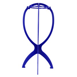 WIG ME UP - Synthetic wig stand, blue