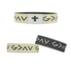 XZG Wearable Bible Verse Band Daily Bible Verse Bracelet with NFC Religious Jewelry Gifts for Men Women Teens 2Pc