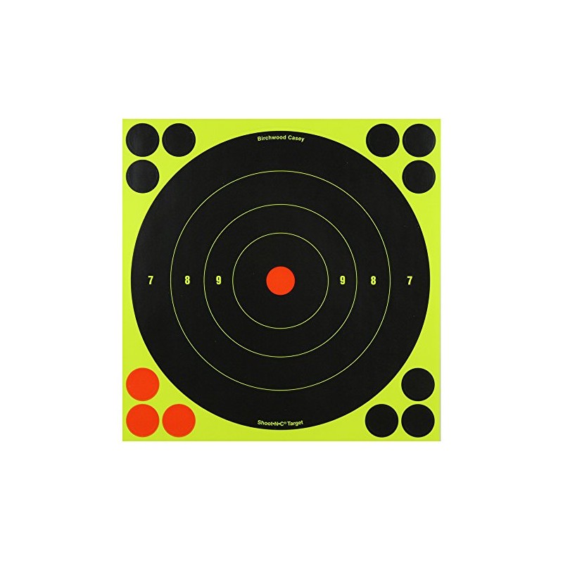 Birchwood Casey Shoot-N-C Bull's Eye Target (8-Inch) Pack of 6
