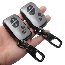 0BT59 2-Pack for Lexus Key Fob Cover 4 Buttons Key Case Fit for 2008-2019 ES LS GS HS is-F RX LX GX CT