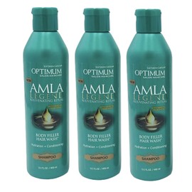 SoftSheen-Carson 3 Pack SoftSheen Amla Legend Rejuvenating Body Filler Hair Wash 13.5 oz Shampoo