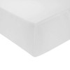 COMFORTNIGHTS, Flame Retardant Bed Linen Single Fitted Sheet (White), certified