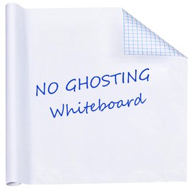 HAMIGAR Whiteboard Sticker for Wall 35.4" x 157.48" Whiteboard Wallpaper Peel and Stick, White Board Stick on Wall, Dry Erase Contact Paper Adhesive Poster Board Whiteboard