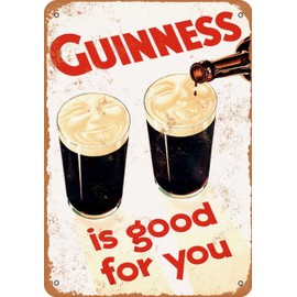 RetroRust 10 x 14 METAL SIGN - 1929 Guinness is Good for You - Vintage Rusty Look