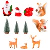 Christmas Tree Mini Figures, 11 Pieces Christmas Tree Decoration, Mini
