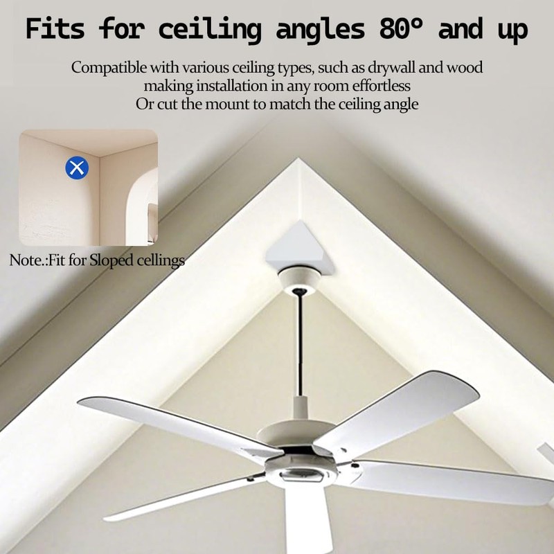 Ceiling Fan Mounting Bracket Kit,Ceiling Fan Angle Mount Box Fits