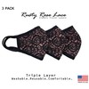 Econo High - Women Fashion Rusty Rose Floral Lace Face