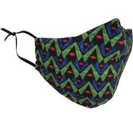 Delfina Stay Safe Reusable Face Mask Protection Washable Mouth & Nose Shield Breathable Anti Smoke Pollution Bike Motorcycle Sport (Green & Blue)