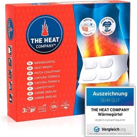 THE HEAT COMPANY Heat Wraps - 3 Pieces - Extra Warm - 12 Hours Pleasant Warmth