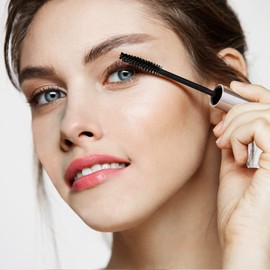 4 Pack 10ml Empty Mascara Tube with Brush Wand, YITOU Refillable Eyelash Cream Container DIY Cosmetics Bottle for Castor Oil/Eyebrow Growth Serum/Coconut Oil, 4 Rubber Inserts, 1 Funnel, Silver