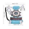 Antique Telephone Ornaments Retro Phone Shape Piggy Bank Home Resin