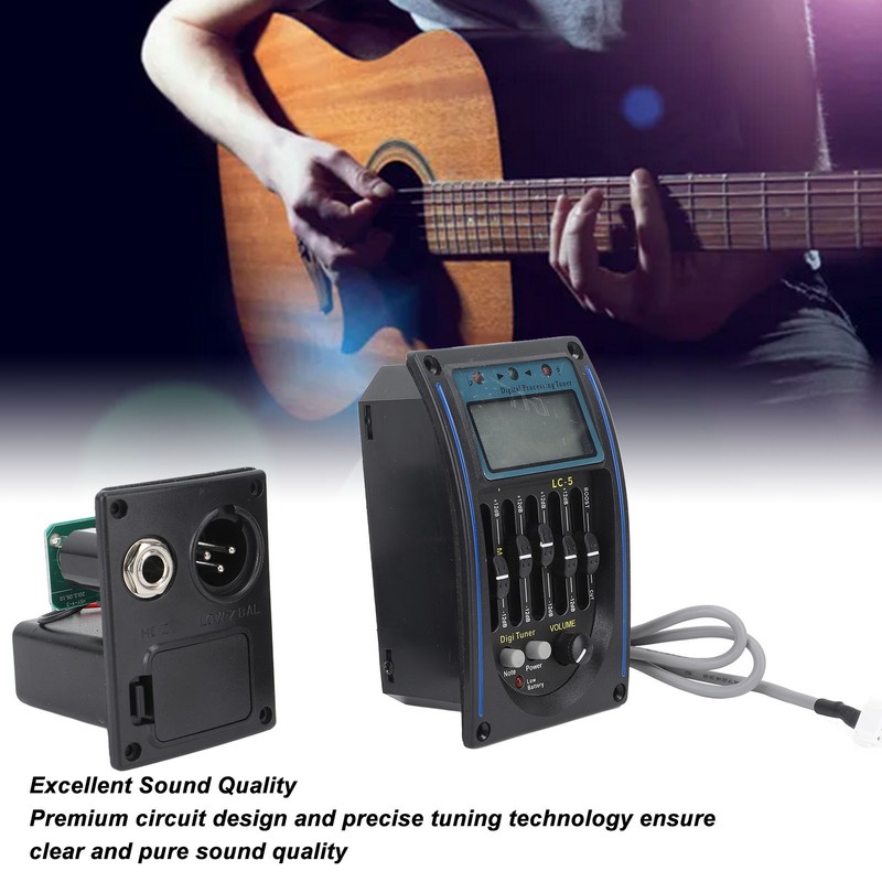 Acoustic Guitar Pickup Precise Tuning Multi Functional Guitar EQ Equalizer