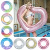 Sequined Star Inflatable Tube Tube Silver 5ea