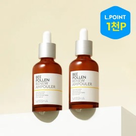 Missha [2개] 비폴렌 리뉴 앰풀러 40ml SET [2pcs] Bee Pollen Renew Ampoule 40ml SET