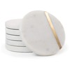 Cork & Mill Marble Coasters Set of 6 - Luxury