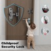 Barn Door Lock, 90/180 Degree Gate Latches, Zinc Alloy Right