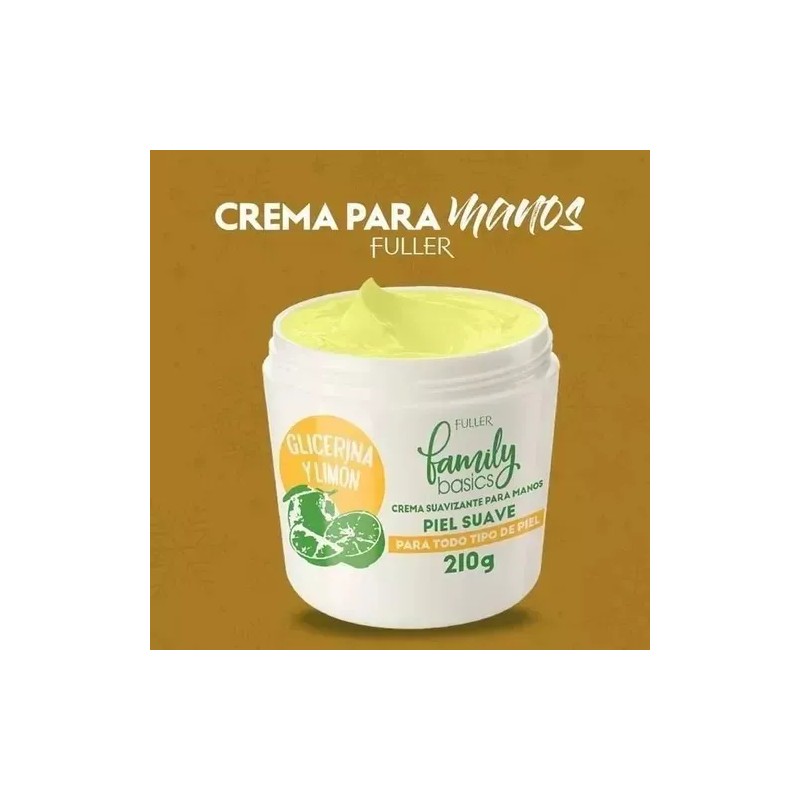 Crema Suavizante De Manos Glicerina Y Limon 210g Fuller