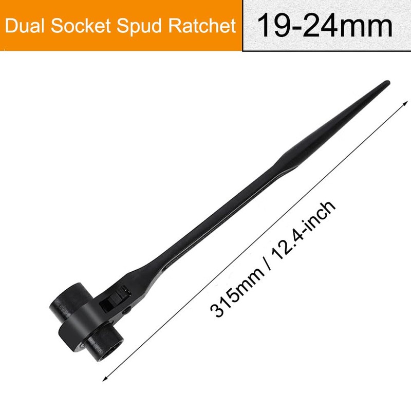 TOCHUN 22mm x 24mm Double Ended Socket Ratcheting Podger Scaffold