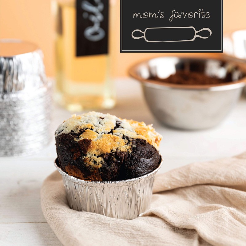 PLASTICPRO 3.5'' Inch Round Ramekins Muffin Cups Tin Foil Cupcake