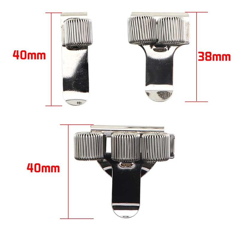 ZQIY 4PCS Metal Spring Ring Pen Holder Adjustable Stationery Rack