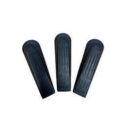 SoSupplies 3 X Black Door Wedges Wedge Stop Stoppers
