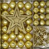 ToCi 45 Piece Christmas Tree Decorations with Star Beads