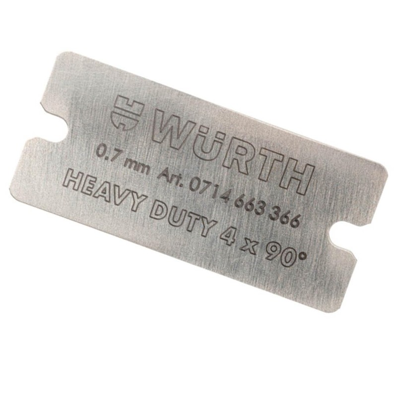 Würth 100 x Scraper Blades Heavy Duty 4 x 90°