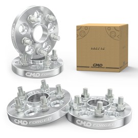 Customadeonly 5x105 Wheel Spacers 25mm (1 Inch) Forged Black Hubcentric Compatible with Cruze 2010–2020, Sonic, Trax, Volt, Encore (4pcs, 56.5mm Bore, M12x1.5 Studs)